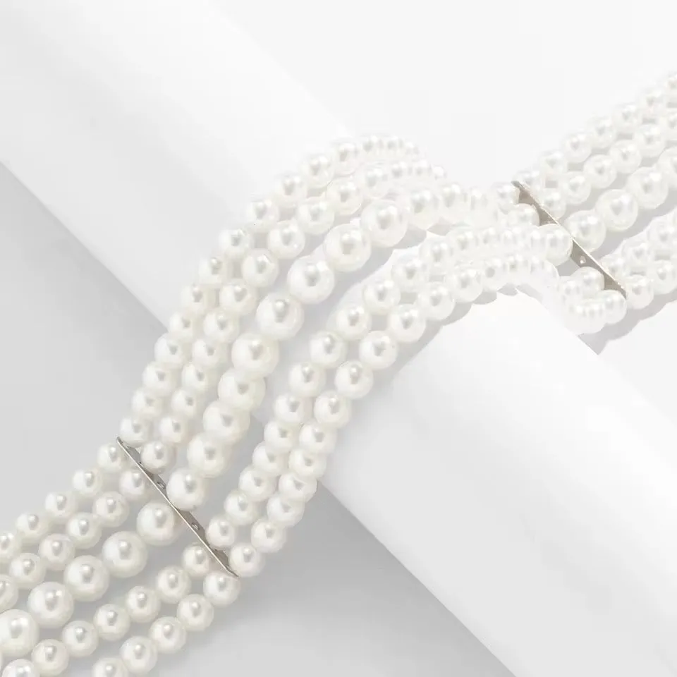 Aesthetic Korean Wedding Style Pearl Necklace