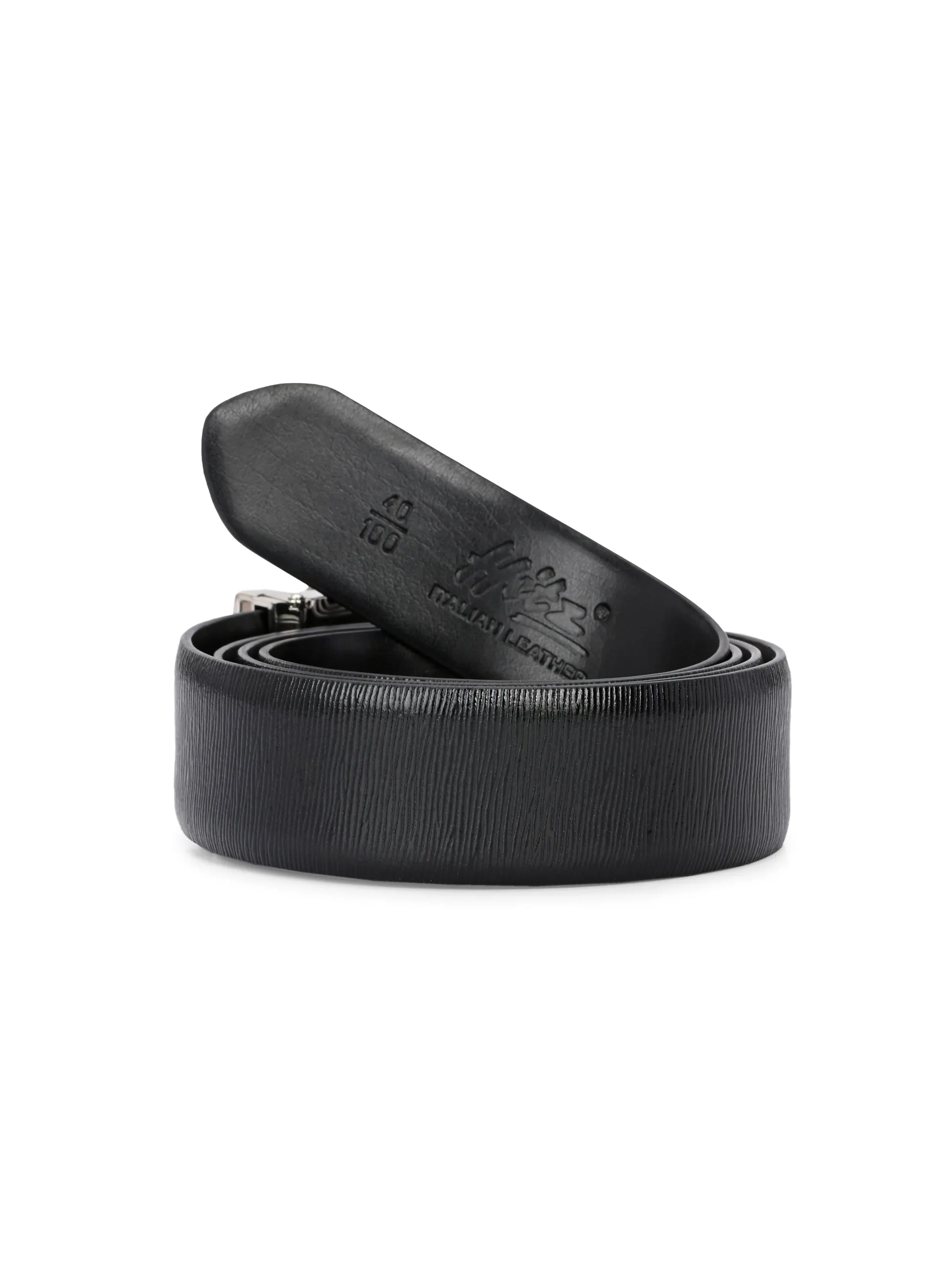 AL_9110-BLACK Leather Belt For Men's