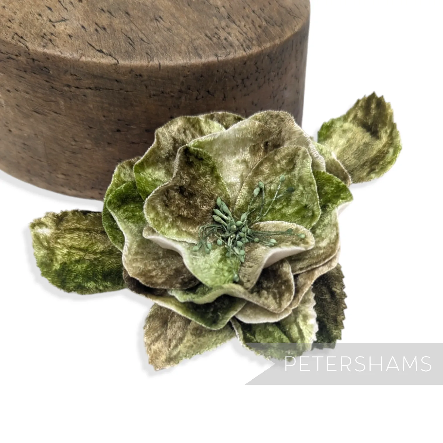 'Alice' Vintage Velvet Millinery Flower Hat Mount