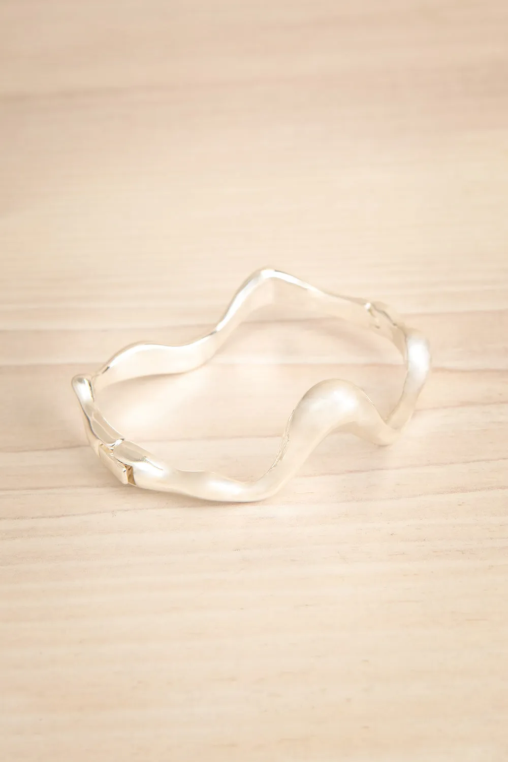 Altostratus Silver | Asymmetrical Bangle