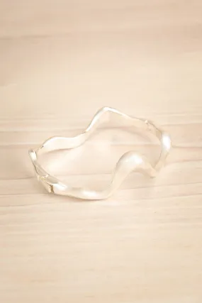 Altostratus Silver | Asymmetrical Bangle