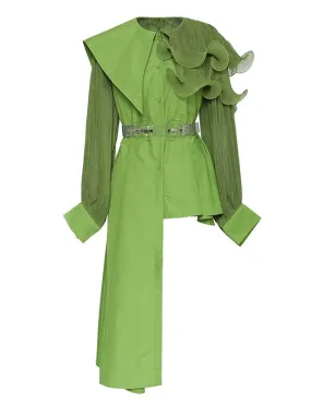 ANDY Asymmetrical Ruffled Dress