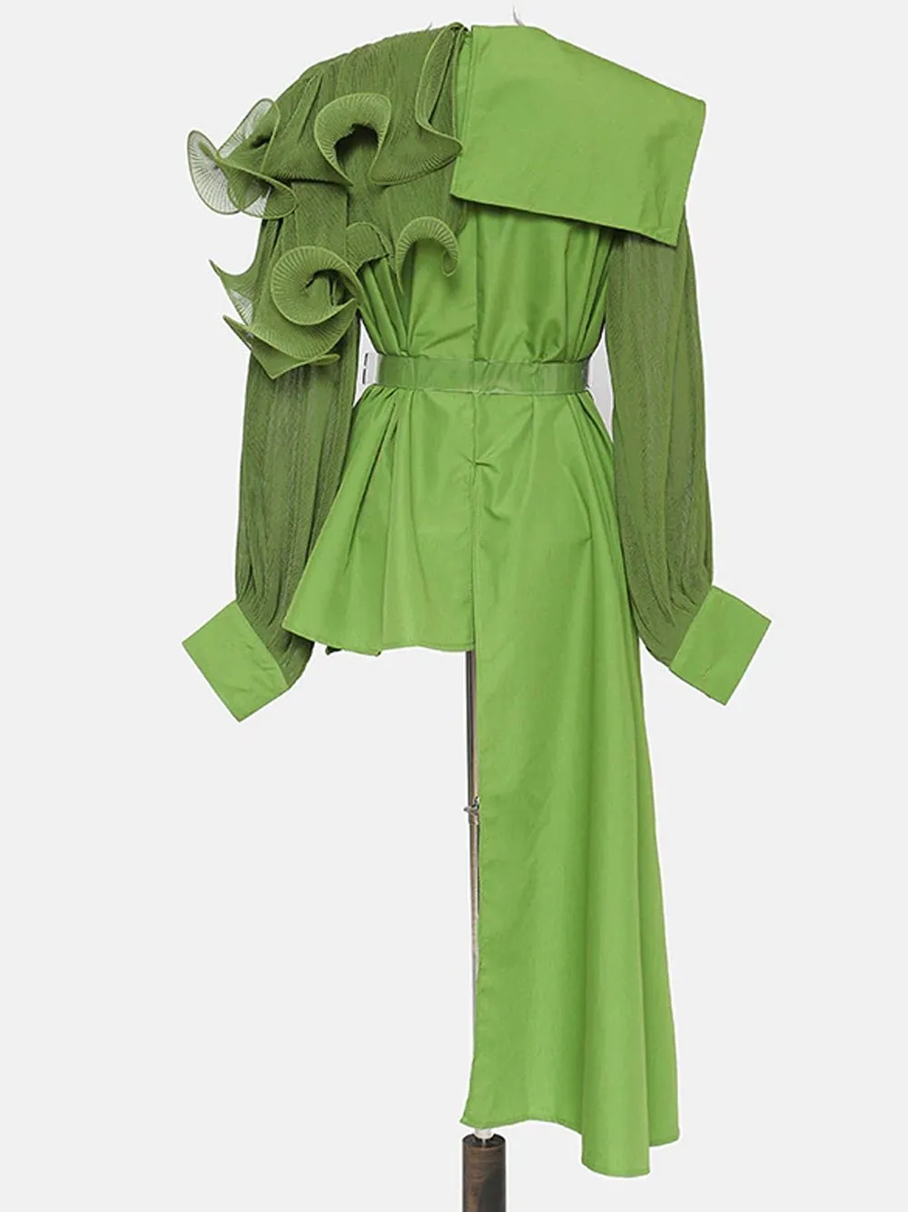 ANDY Asymmetrical Ruffled Dress