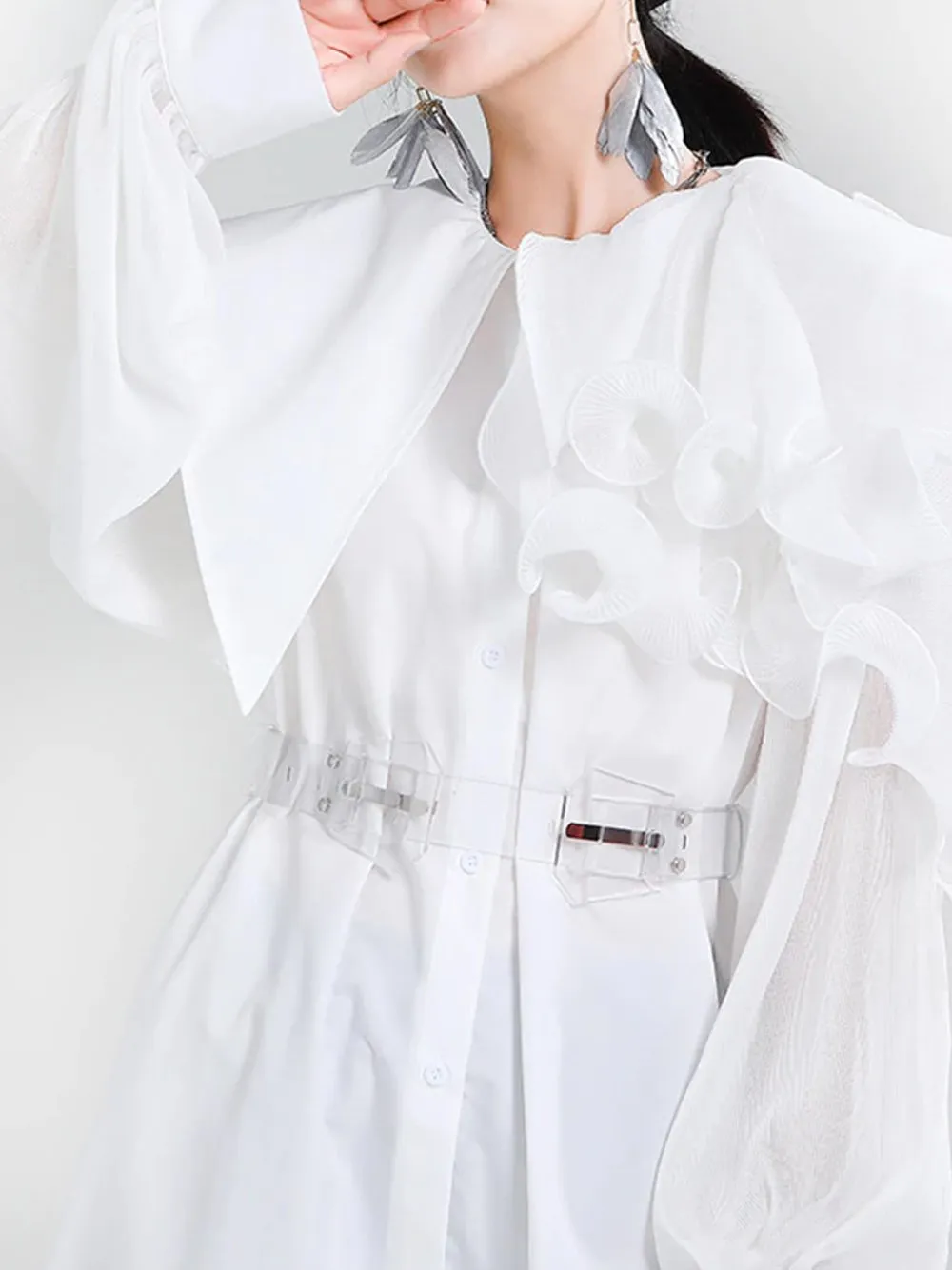 ANDY Asymmetrical Ruffled Dress