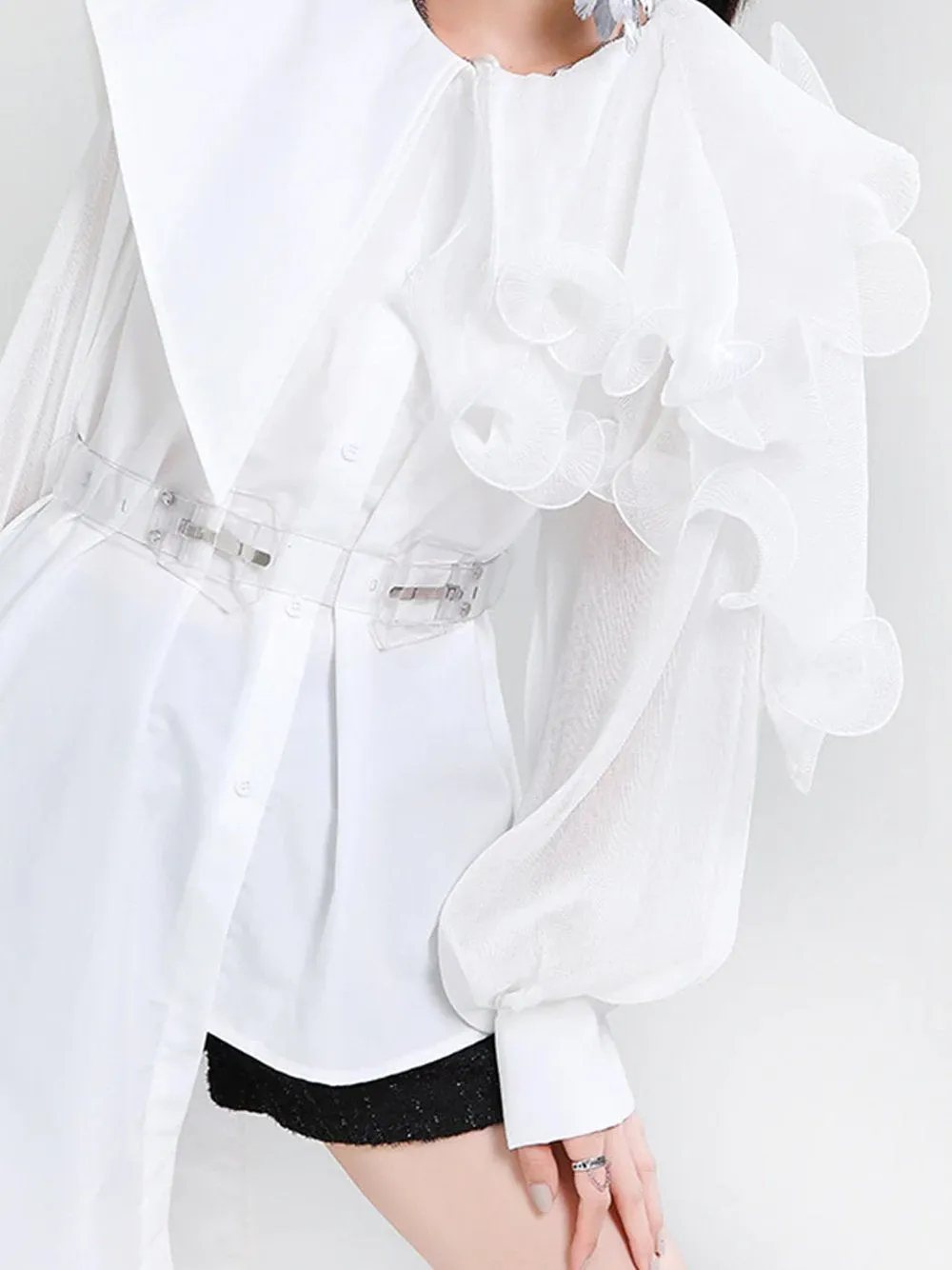 ANDY Asymmetrical Ruffled Dress