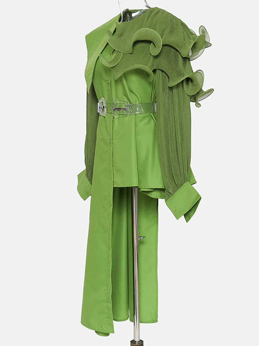 ANDY Asymmetrical Ruffled Dress