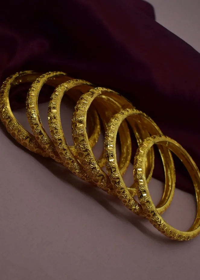 APPEALING 6PC DESIGNER BANGLES