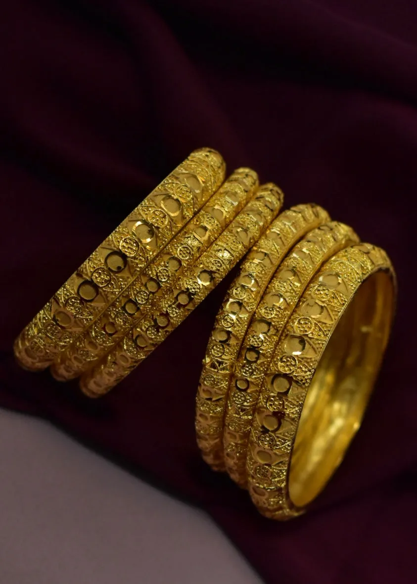 APPEALING 6PC DESIGNER BANGLES