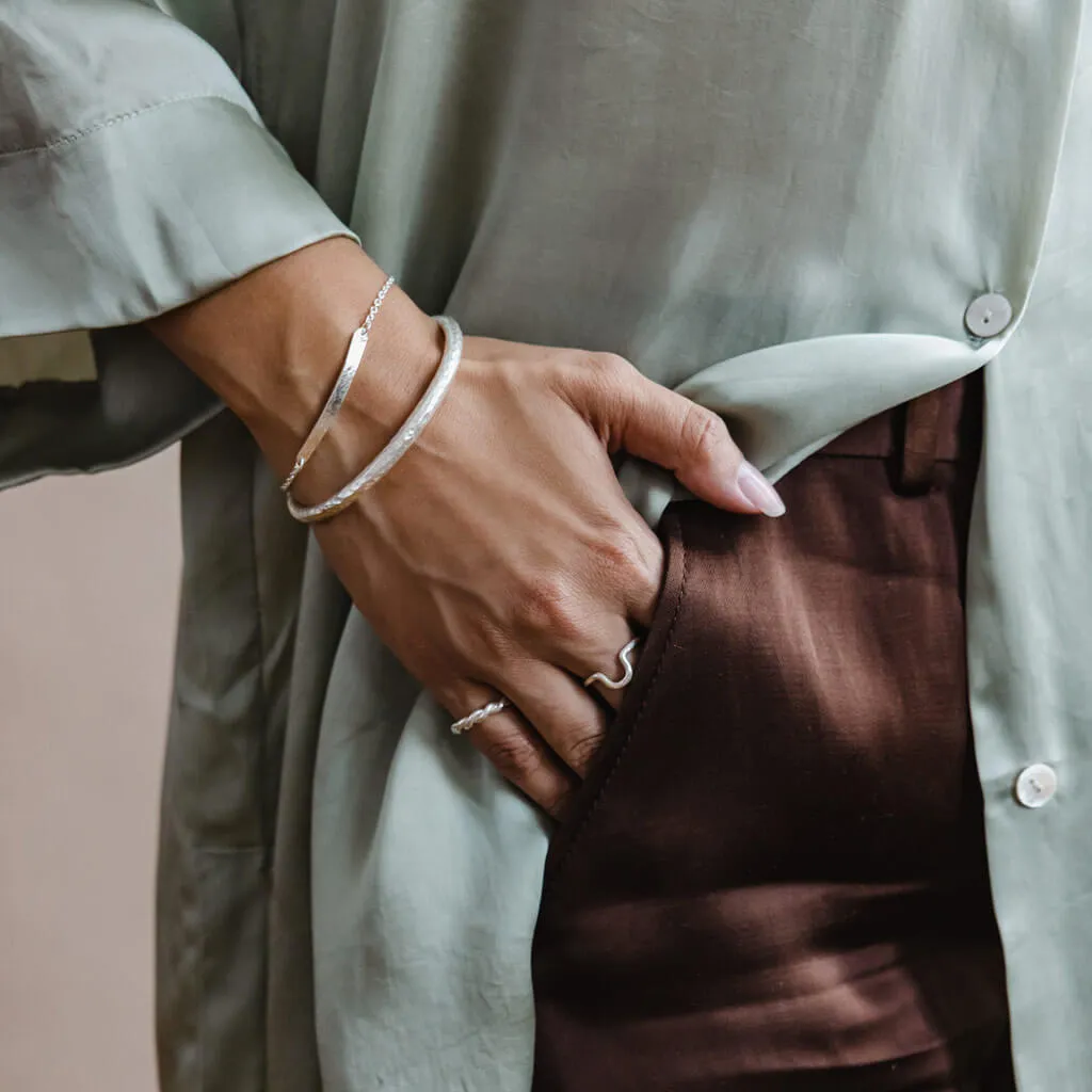 Arch Stacking Ring - Sterling Silver