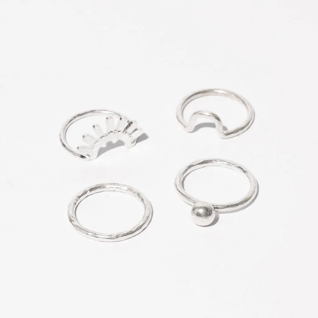 Arch Stacking Ring - Sterling Silver