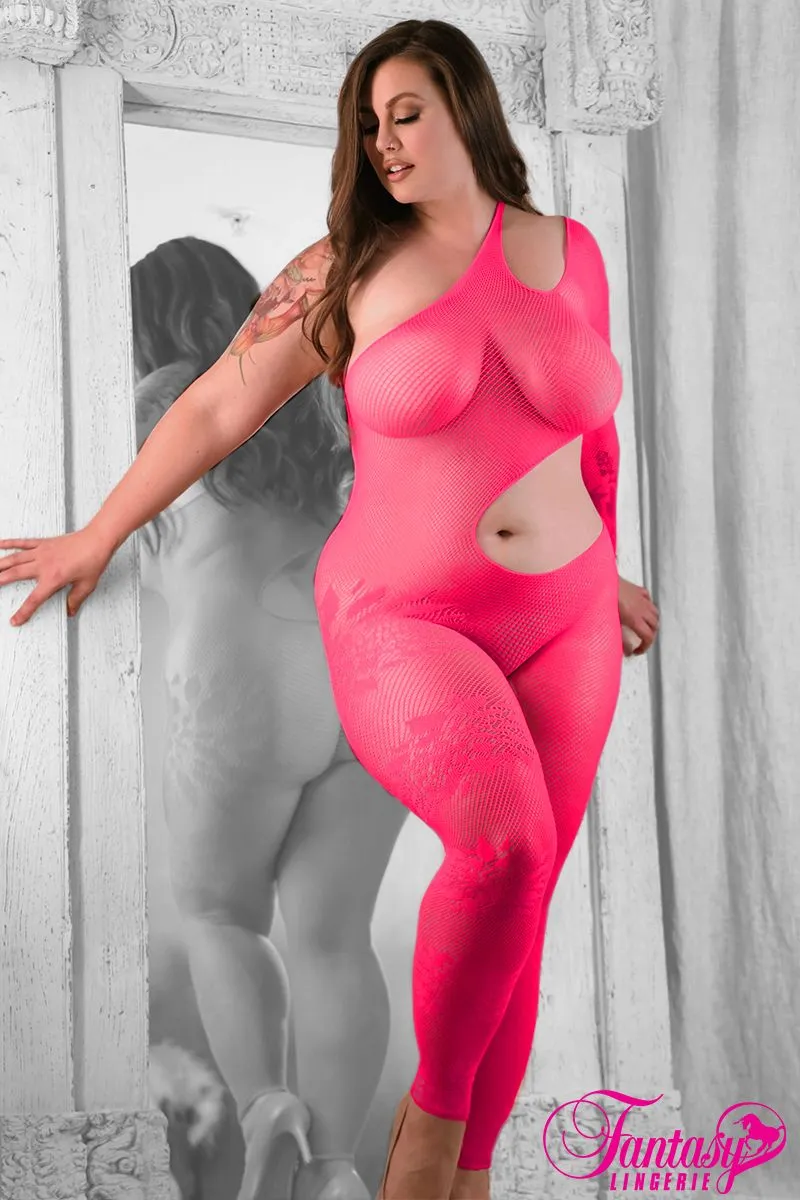 Asymmetrical Cutout Bodystocking