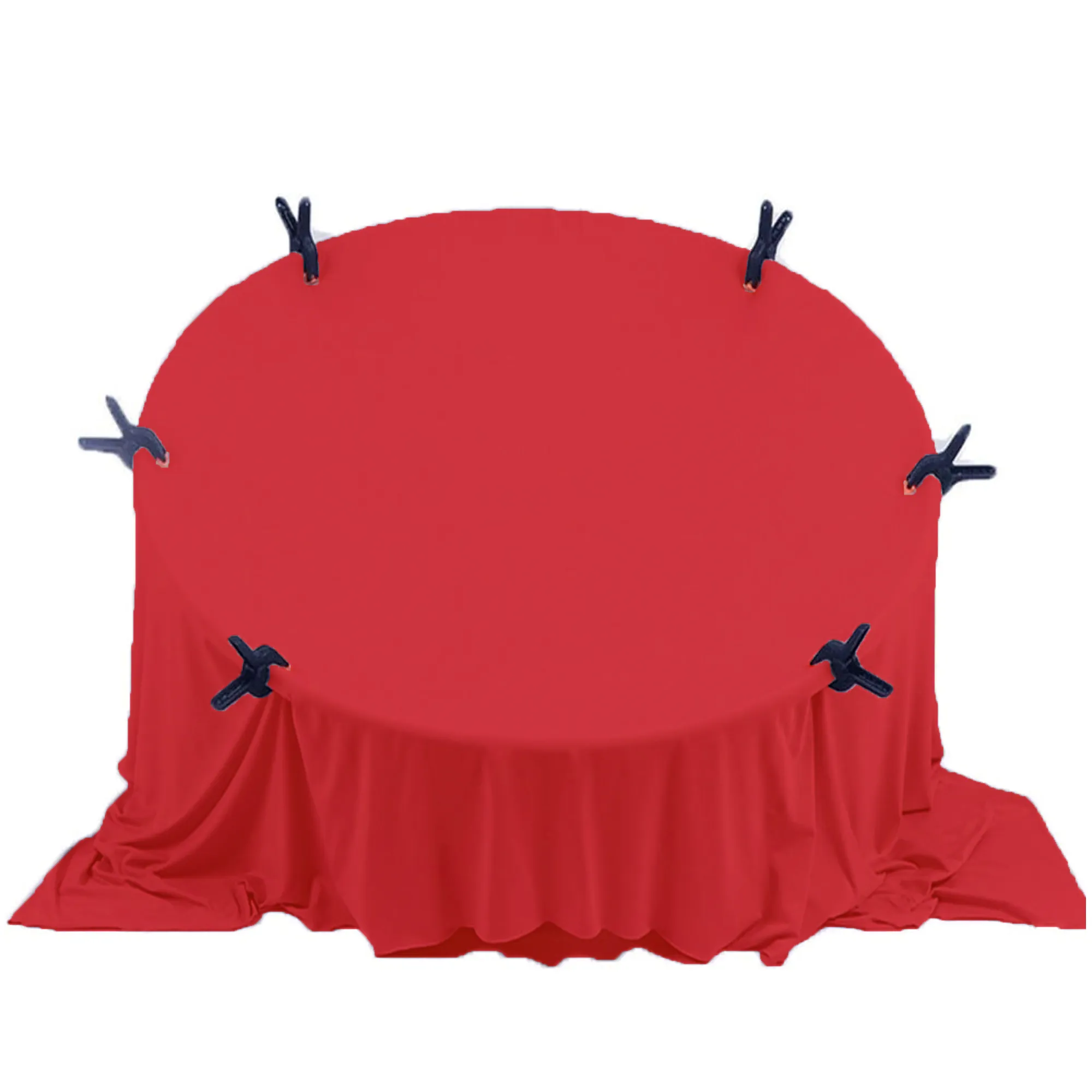 Babymoon Set of 2 | Milk Velvet Stretchable Wrap with Layer | Baby Photoshoot Props | Red