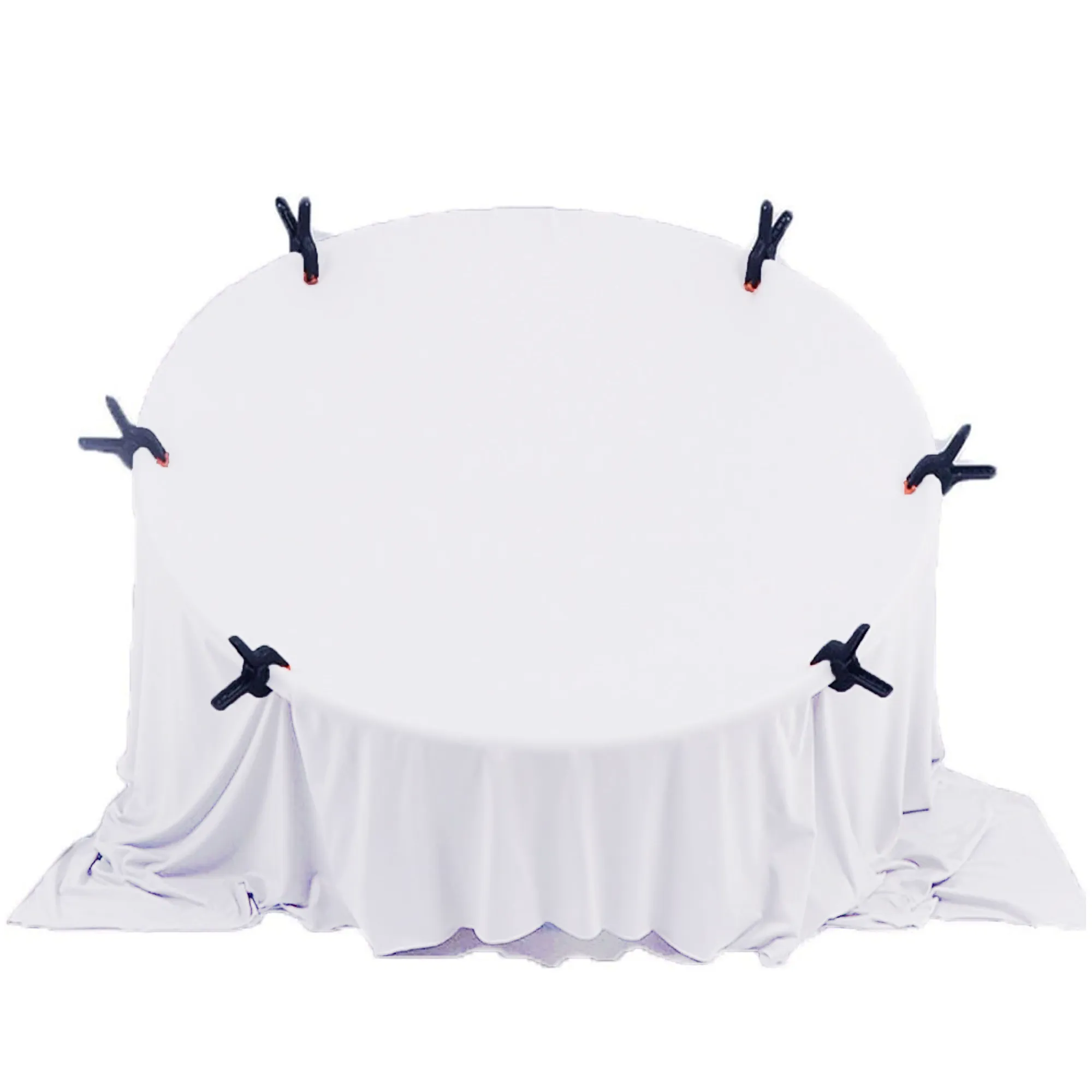 Babymoon Set of 2 | Milk Velvet Stretchable Wrap with Layer | Baby Photoshoot Props | White