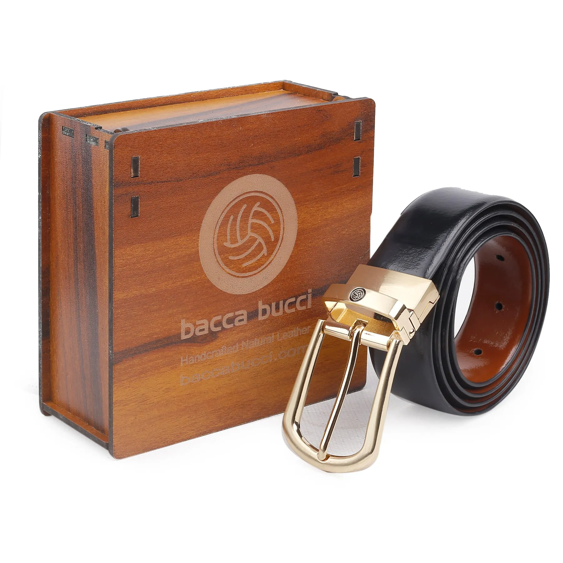 Bacca Bucci Reversible Genuine Leather Formal Dress Belts