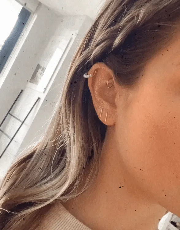 Bar Stud Earrings