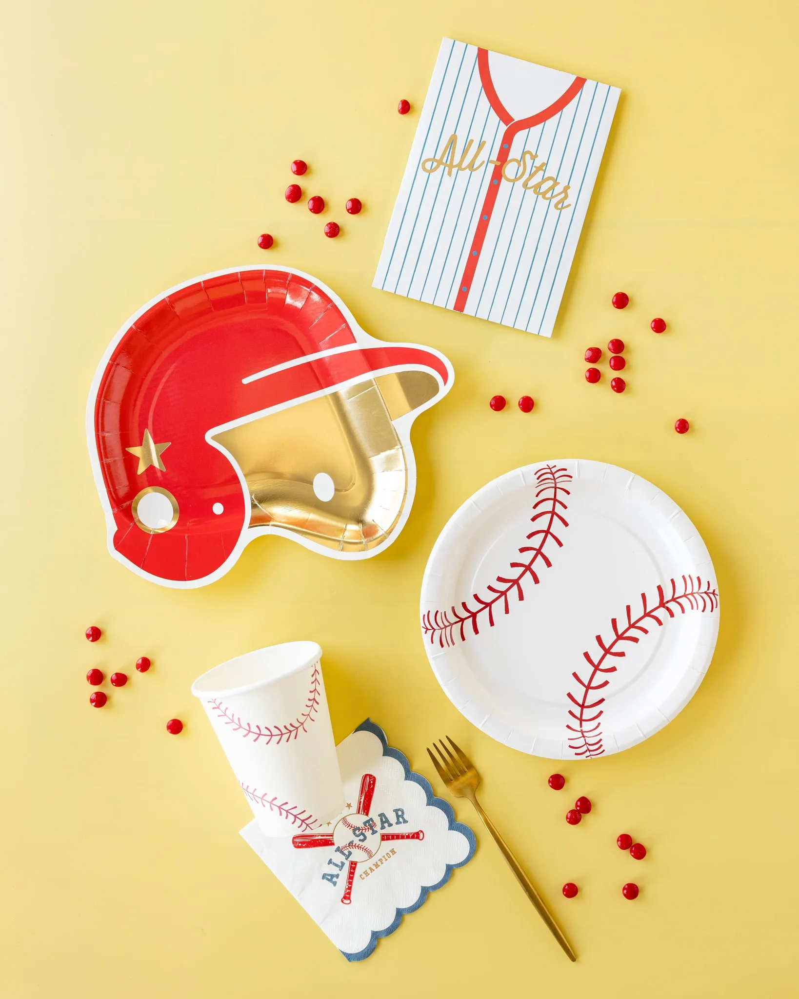 BAS1042 - Baseball Paper Plate