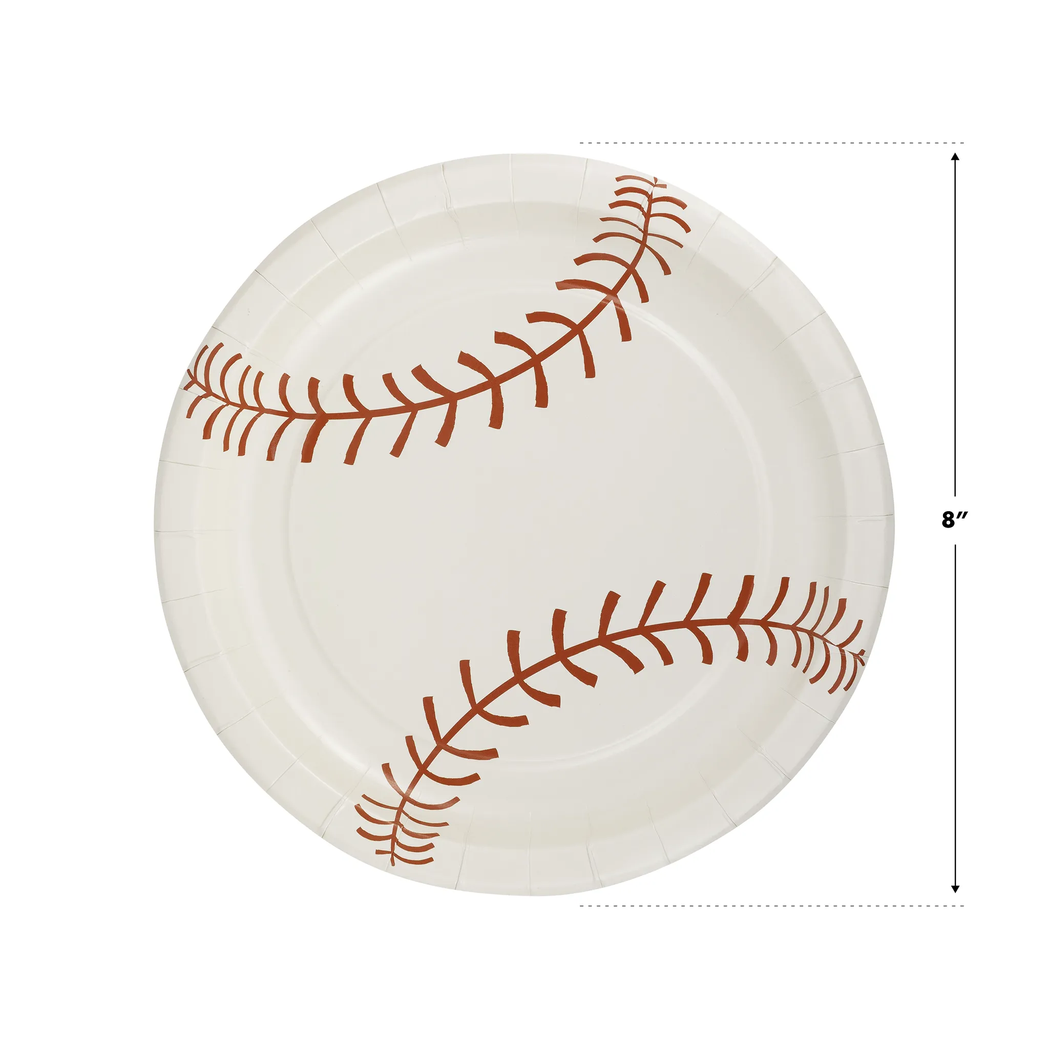 BAS1042 - Baseball Paper Plate