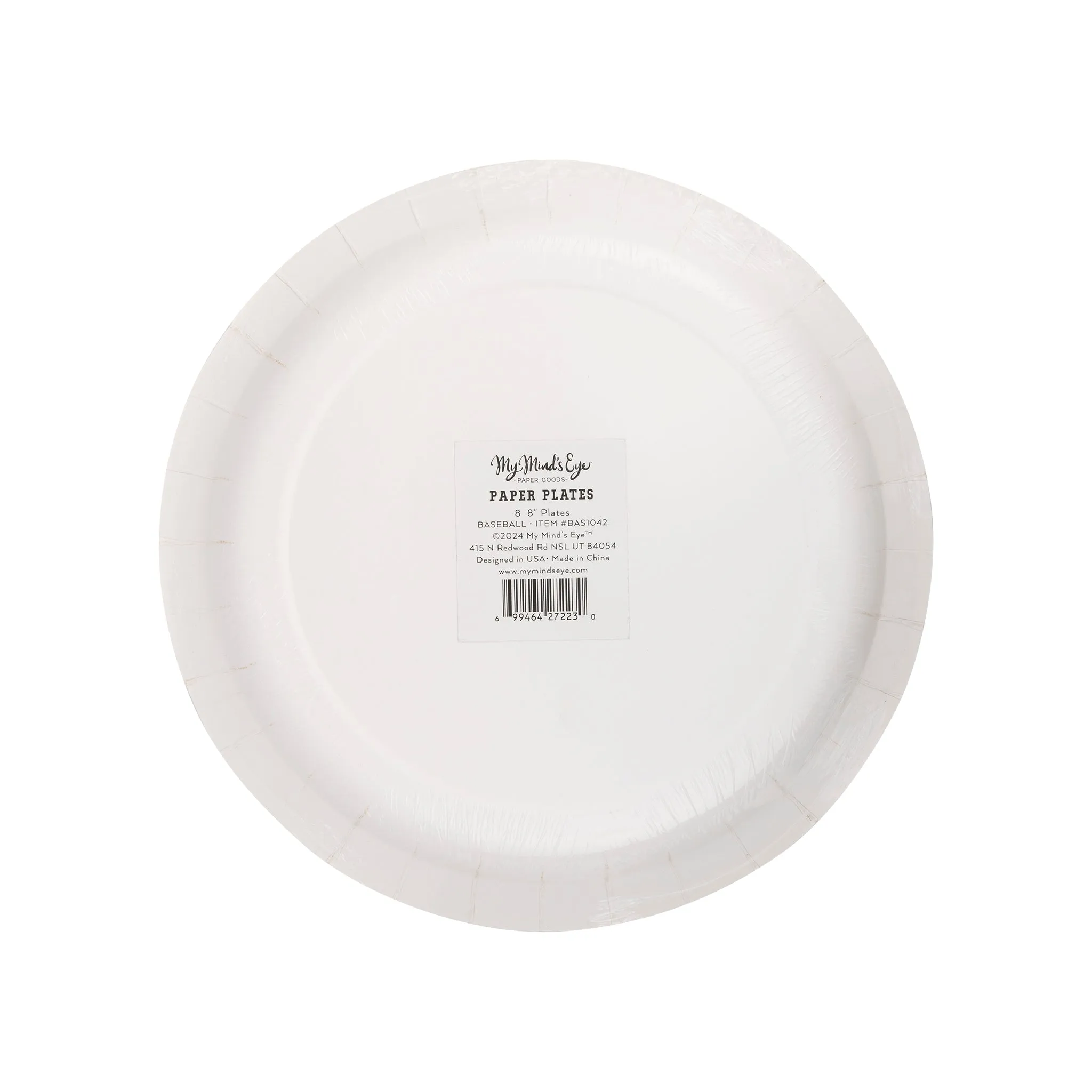 BAS1042 - Baseball Paper Plate
