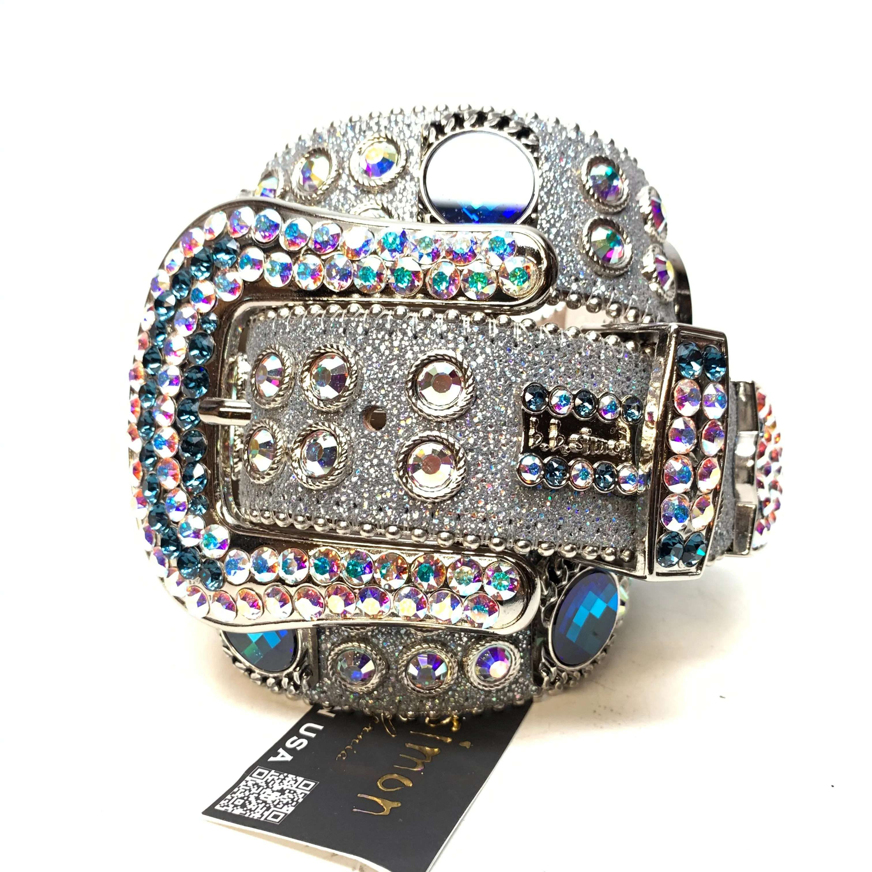 b.b. Simon Star Big Block Crystal Belt