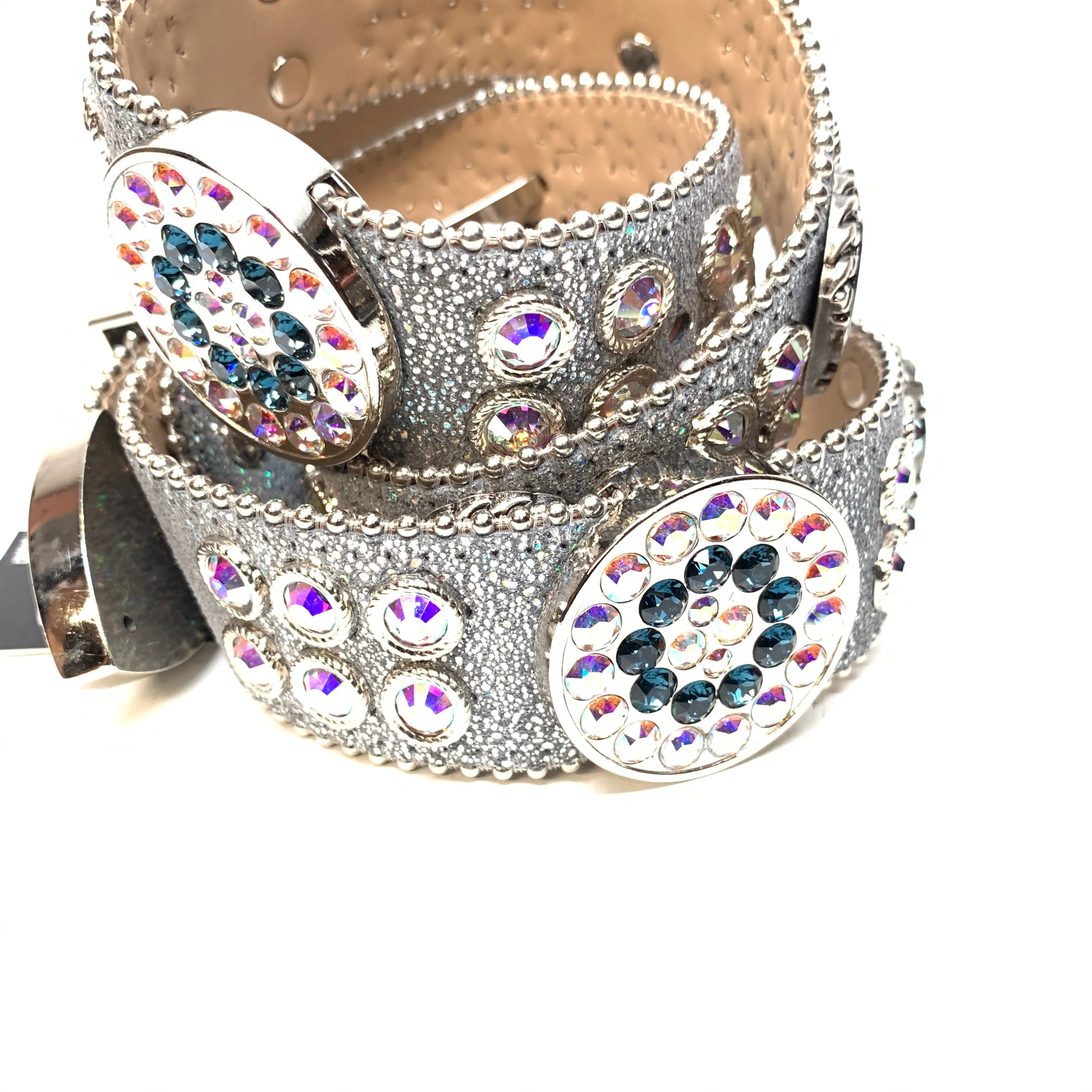 b.b. Simon Star Big Block Crystal Belt