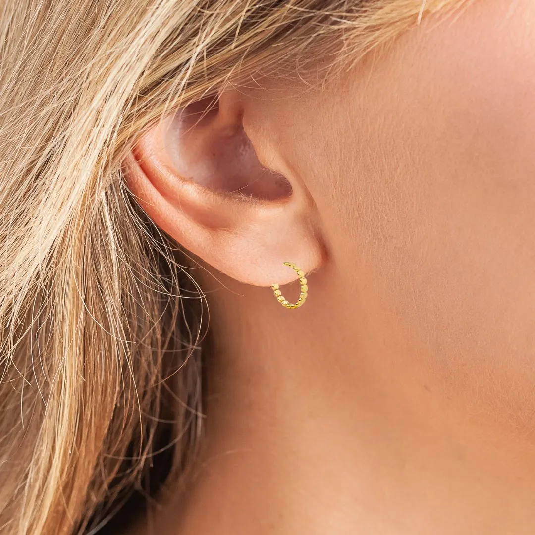 Beaded Hoop Earrings