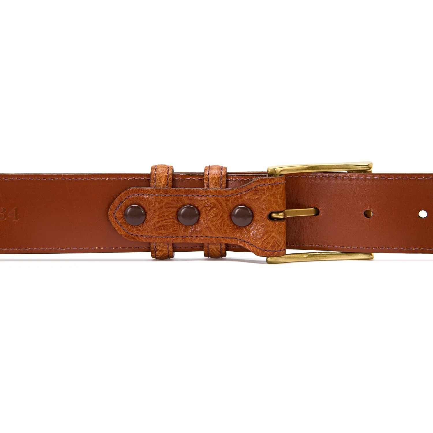 Belt in Cognac Buffalo