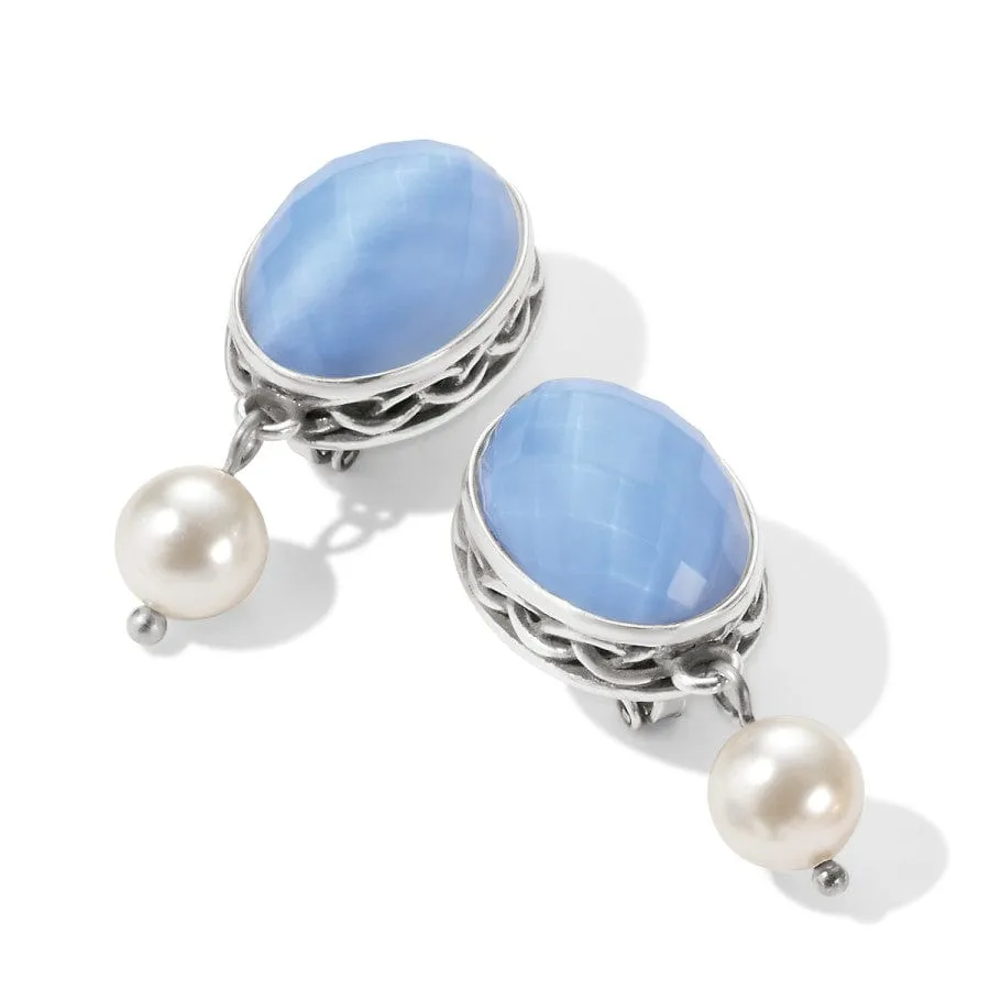 Blue Moon Leverback Earrings