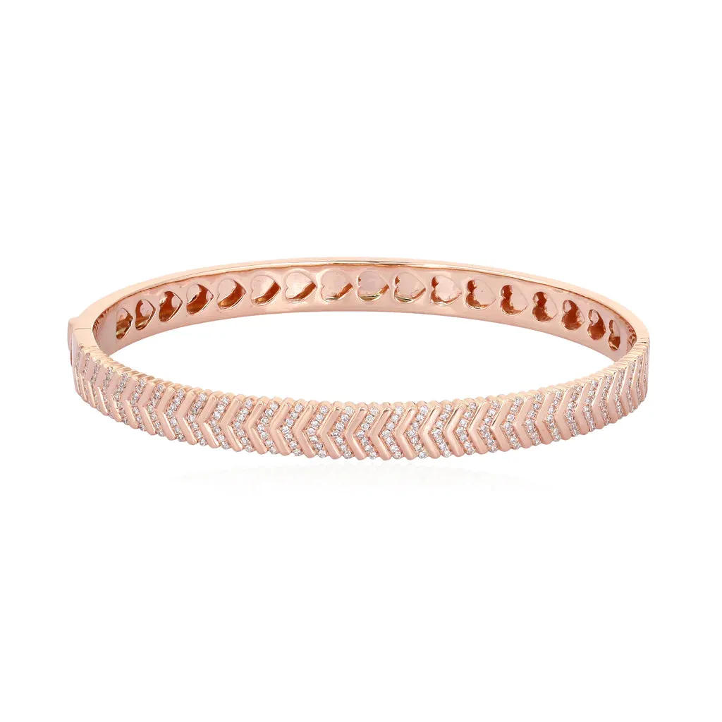 Braided Diamond Bangle