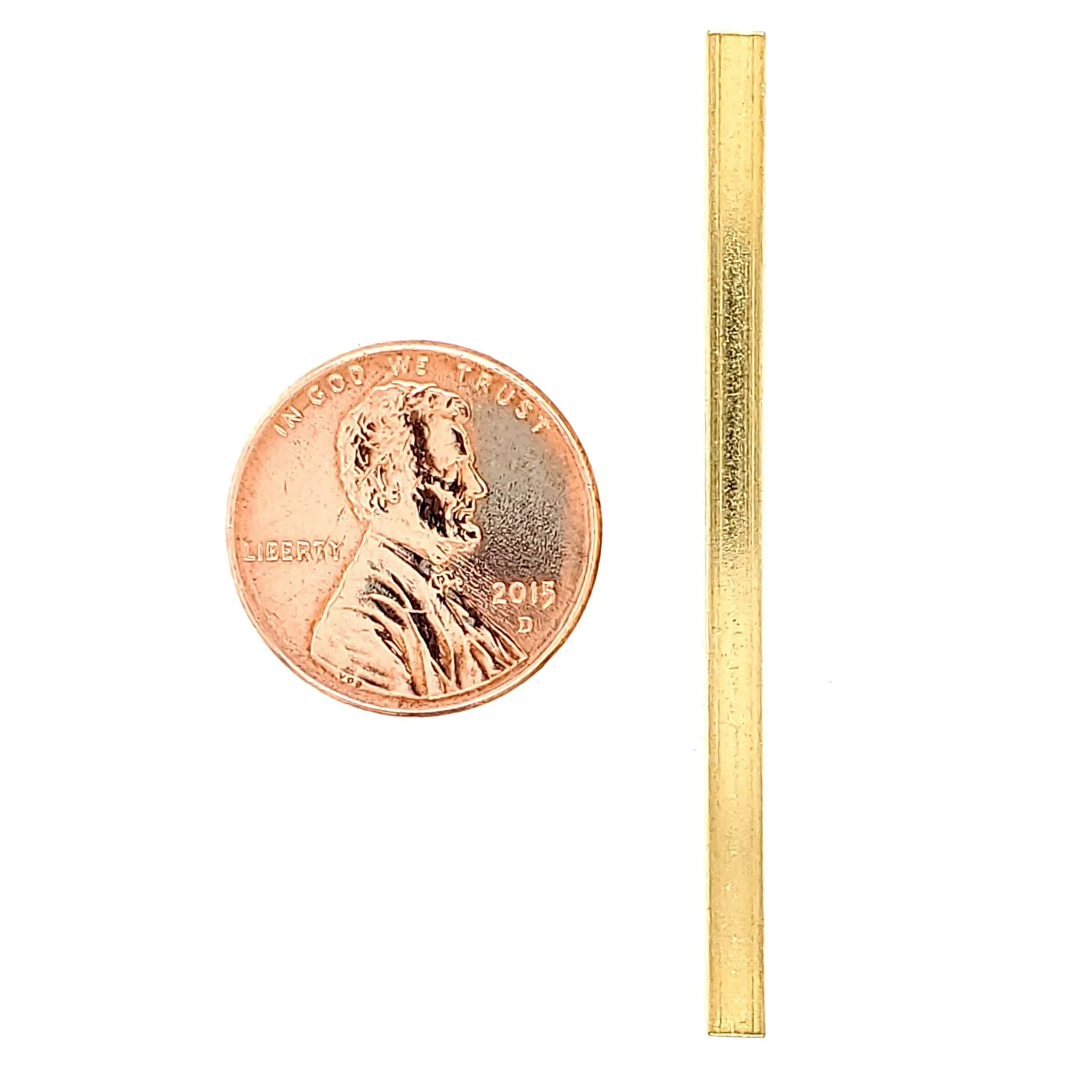 Brass Blank Four Sided Bar Pendant / SBB0210
