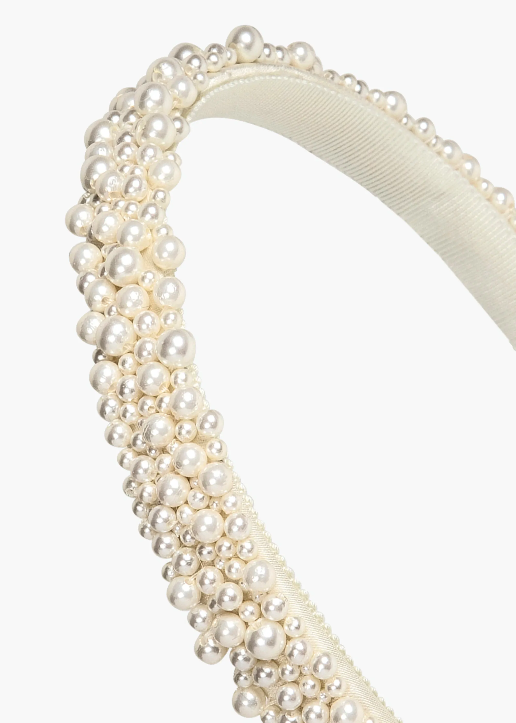 Pearl-Embellished Bria Headband