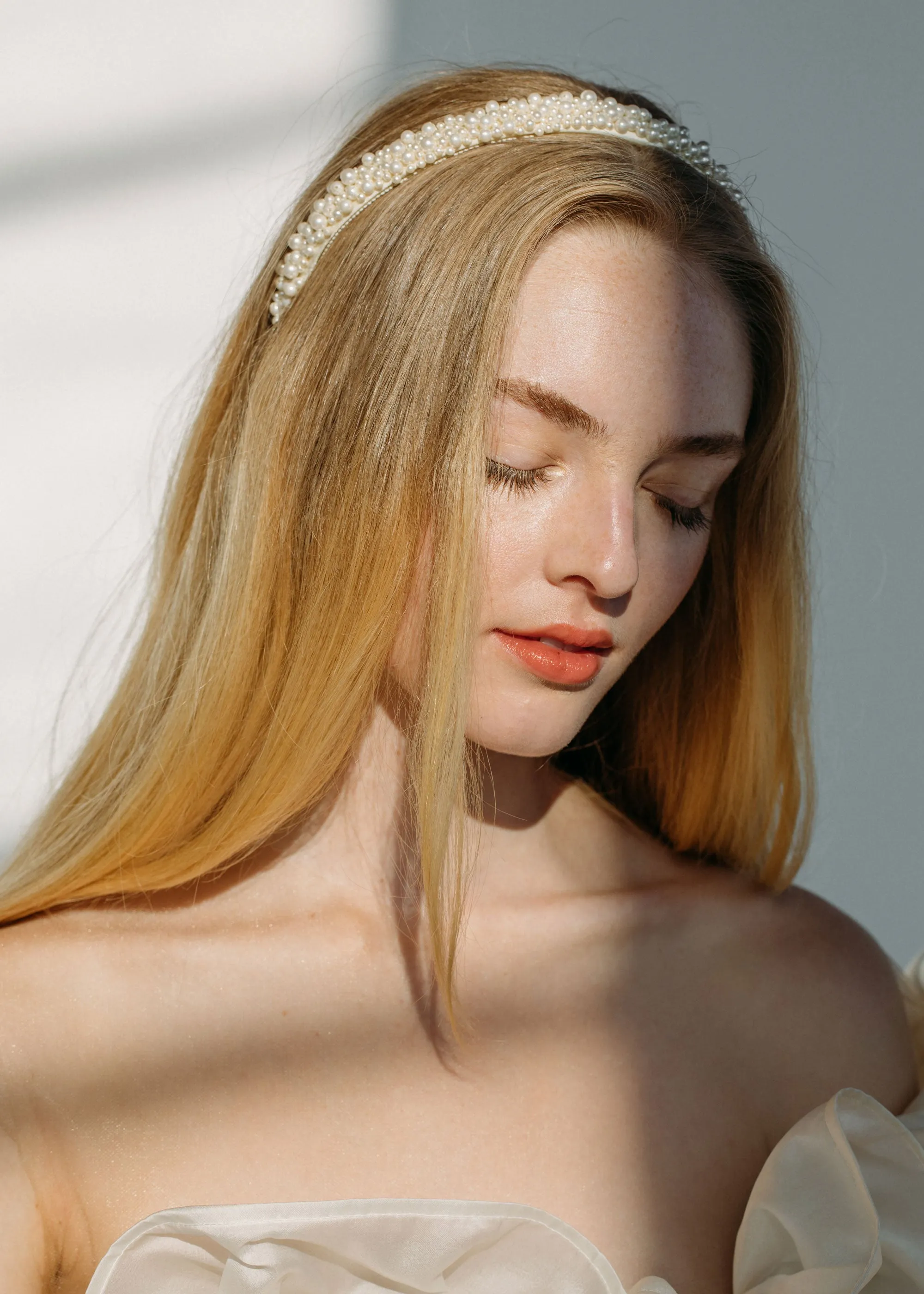 Pearl-Embellished Bria Headband