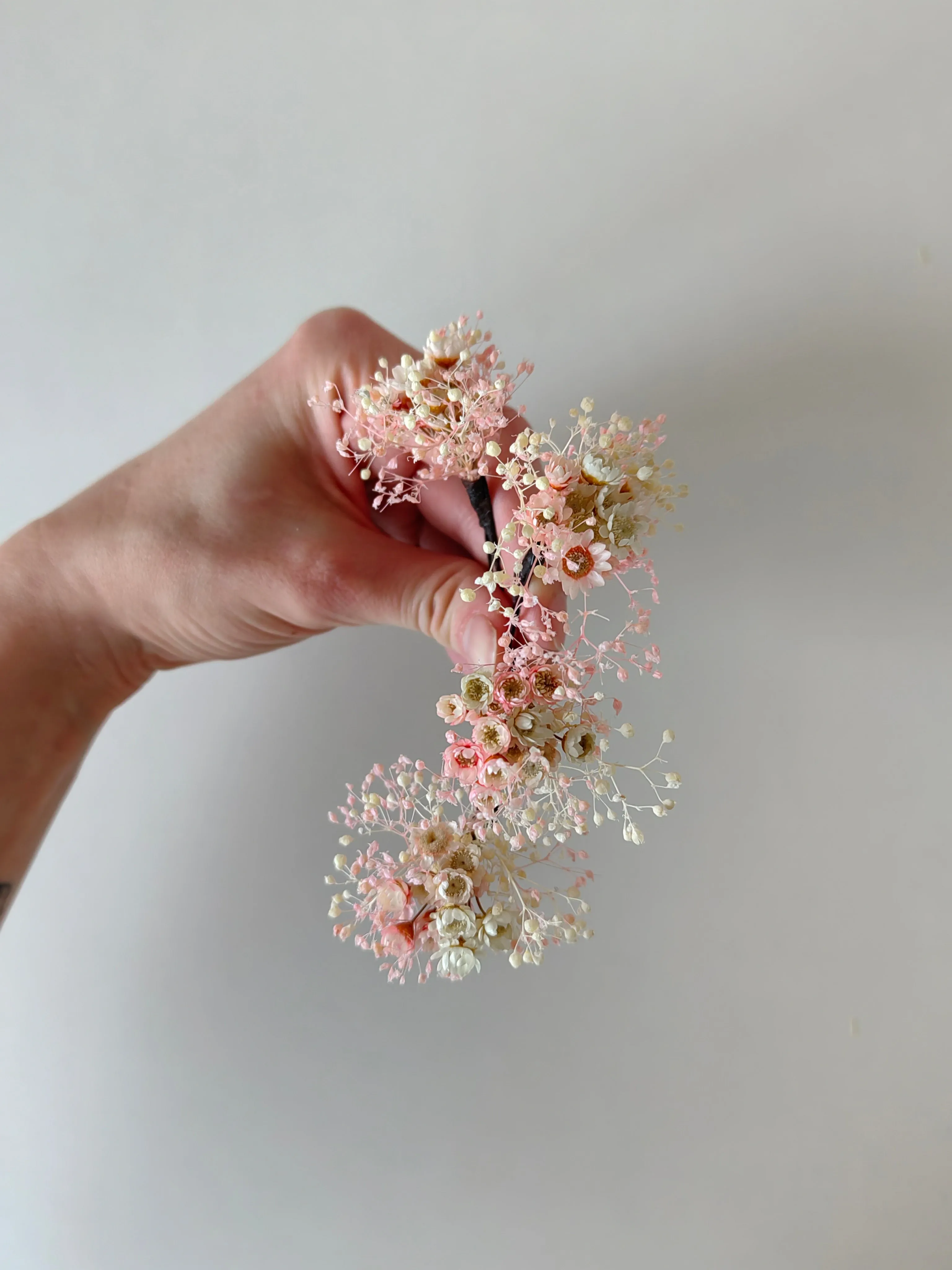 Bridal blush and ivory hair pins