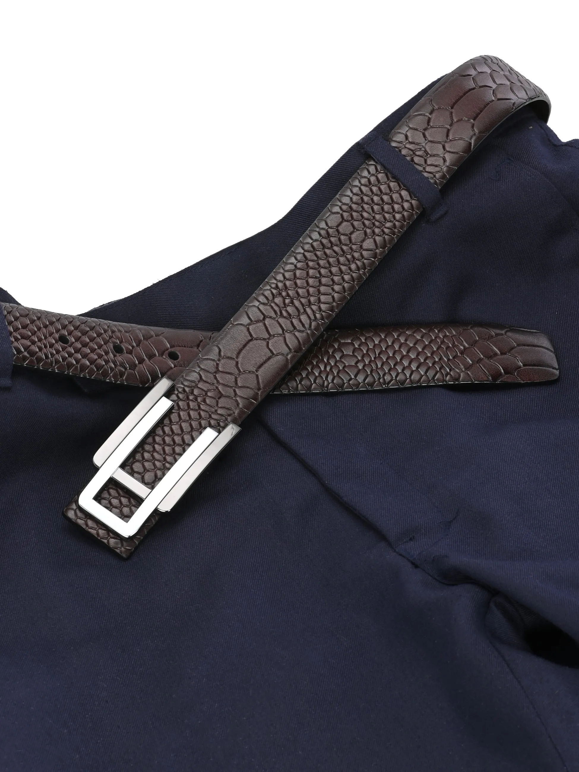 CFTD_748-Brown Leather Belt For Men's