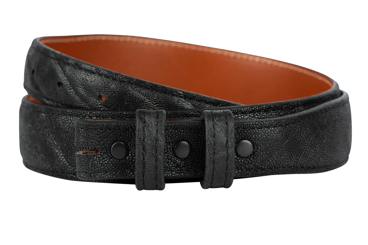 Chacon 1.25" Elephant Tapered Belt Strap - Black