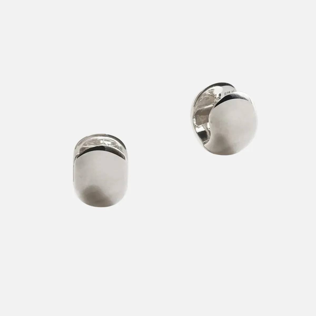 Cigar Band Hoop Earrings, Small