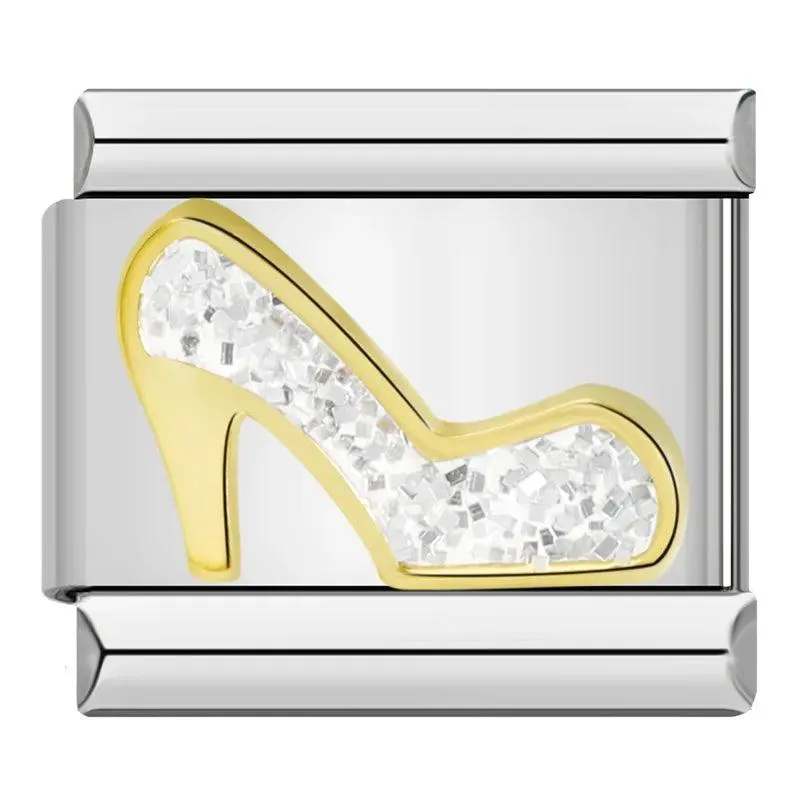Cinderella Glitter Heel, on Silver