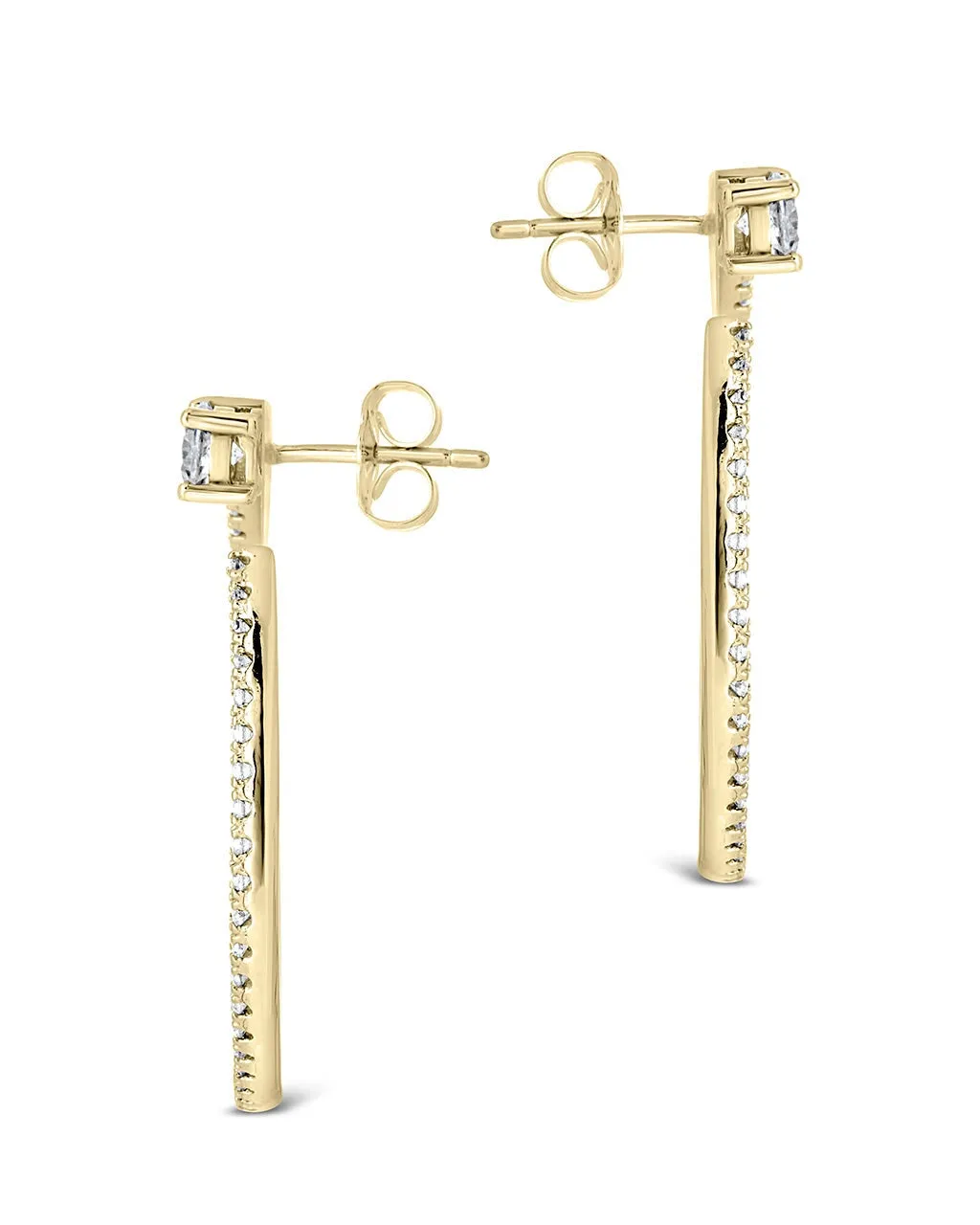 Cindy CZ Circle Stud Earrings