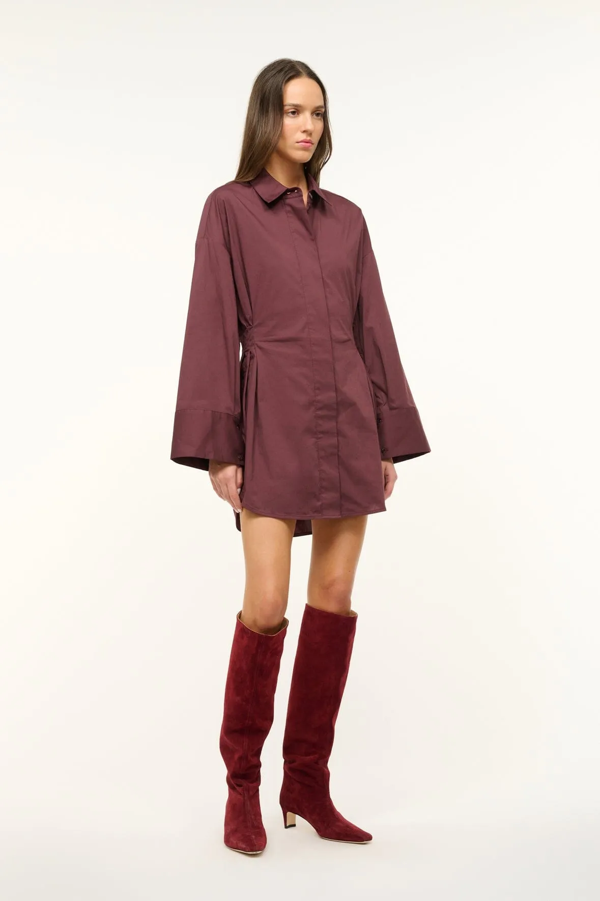 CINDY DRESS | MERLOT