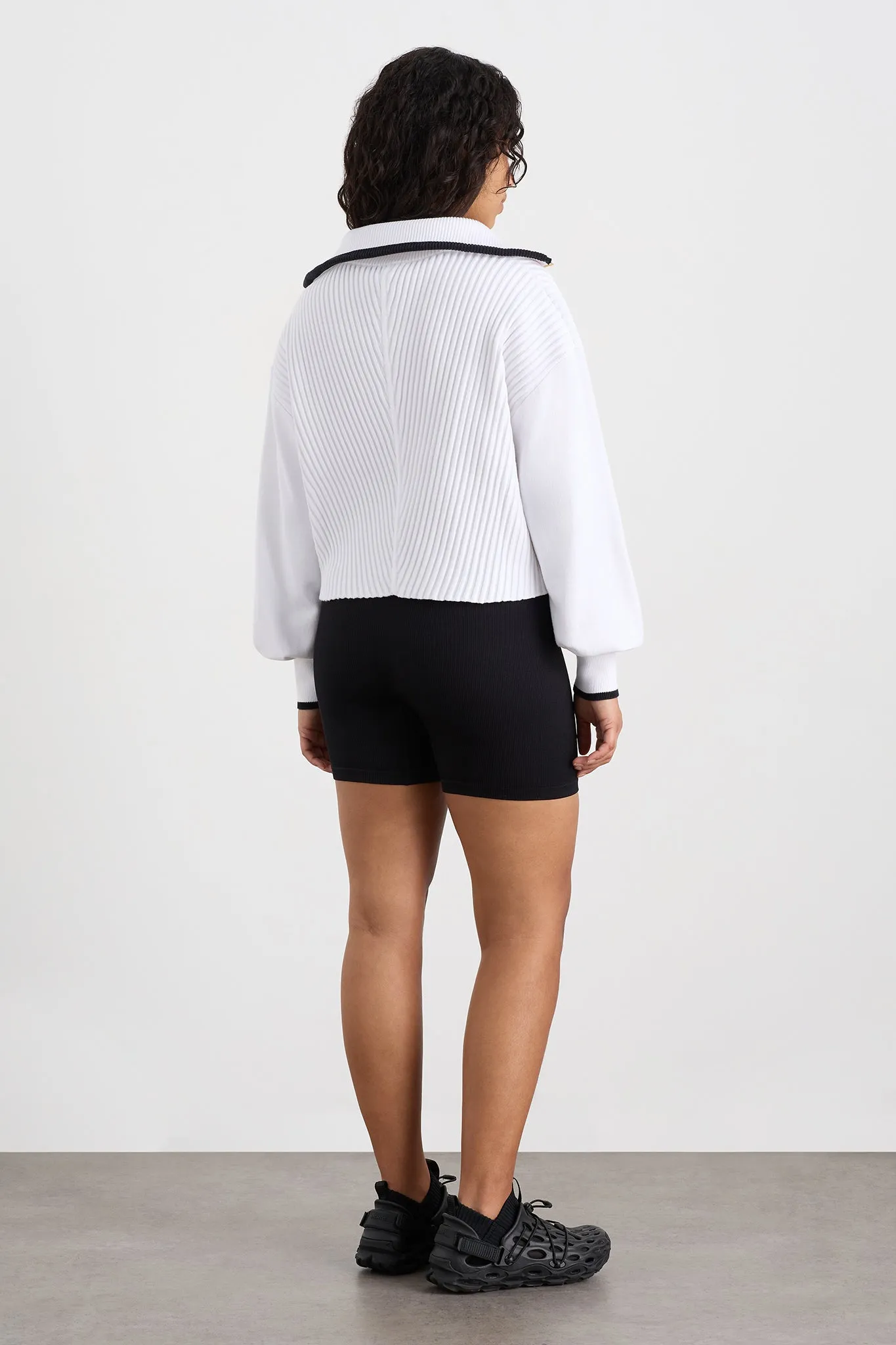 Cropped Ottoman Knit 414