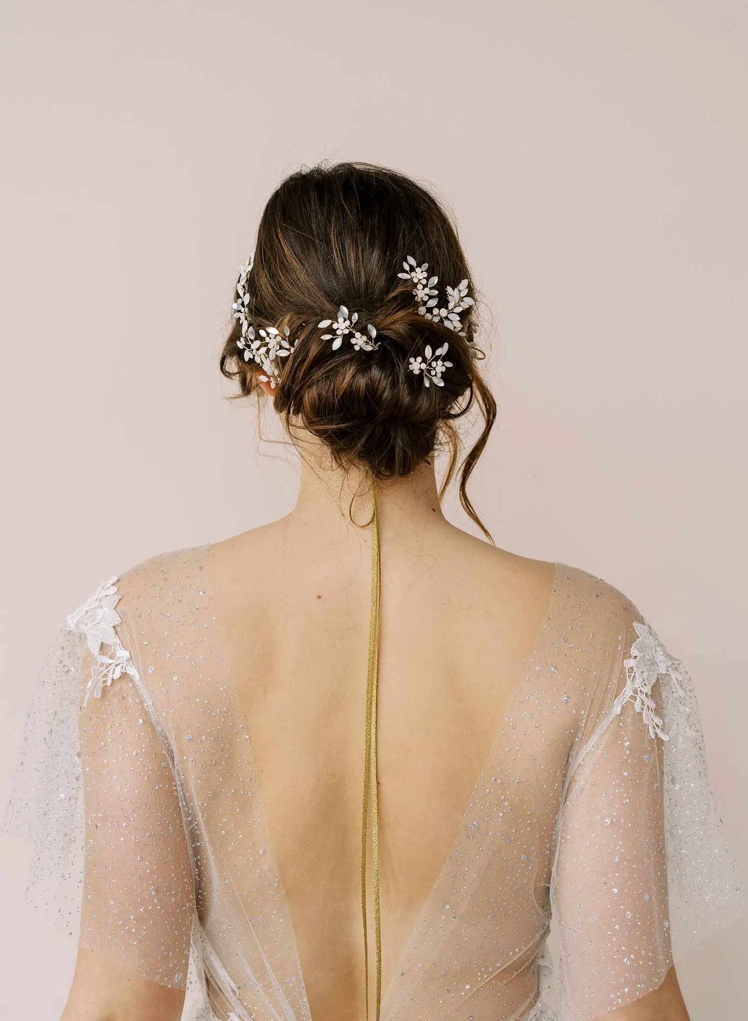 Crystal ferns hair pin set of 4 - Style #2116