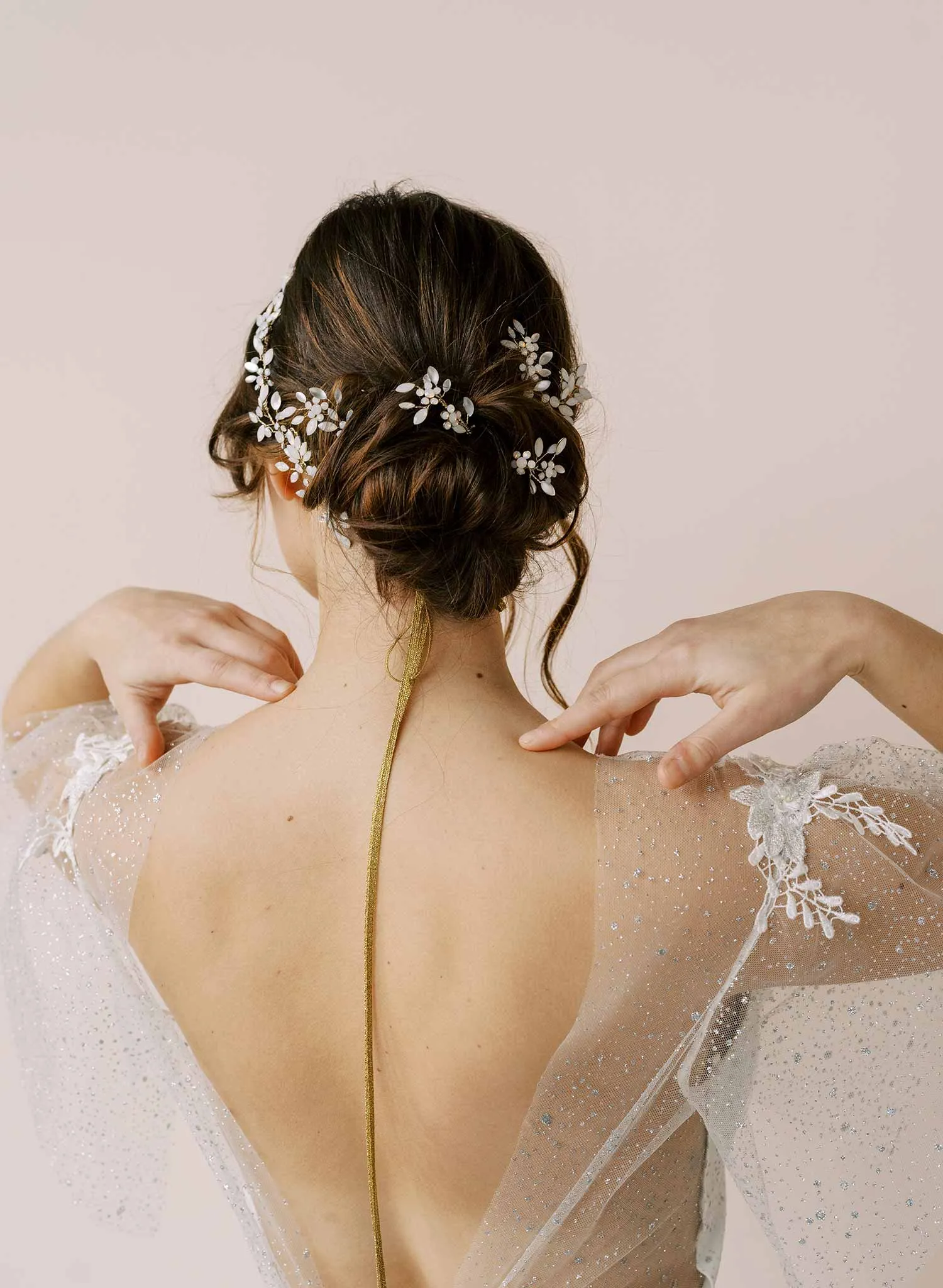 Crystal ferns hair pin set of 4 - Style #2116