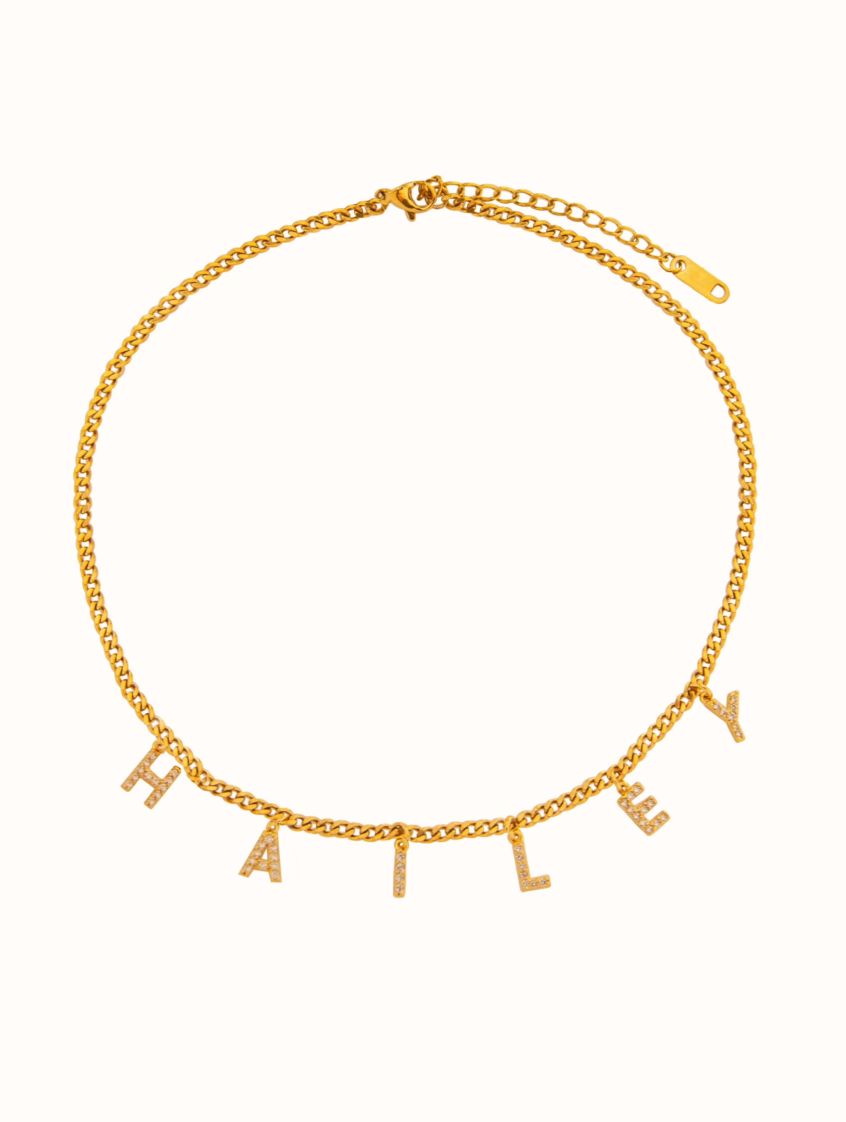 Custom Name Thin Chain Choker
