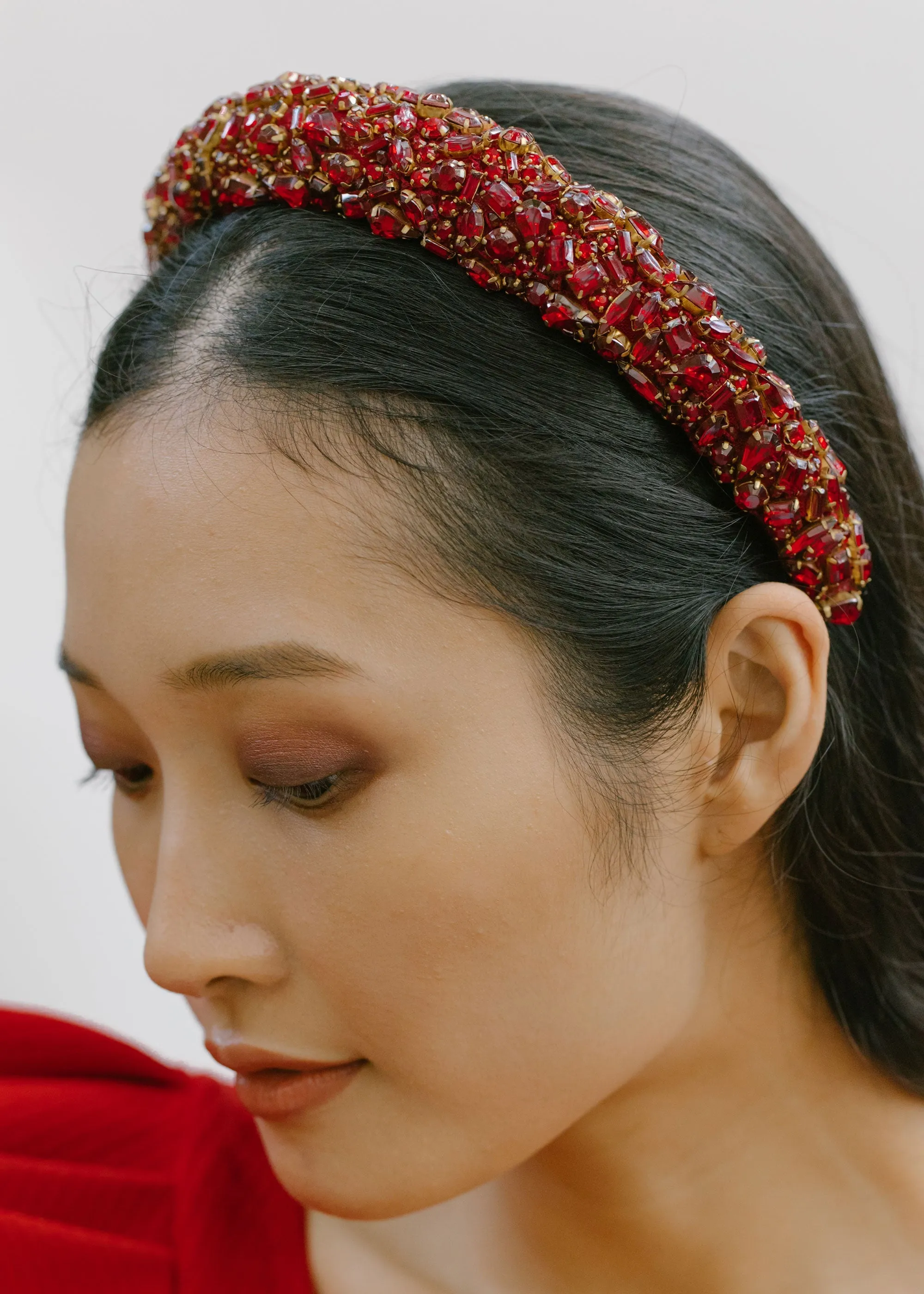 Czarina Headband -- Ruby