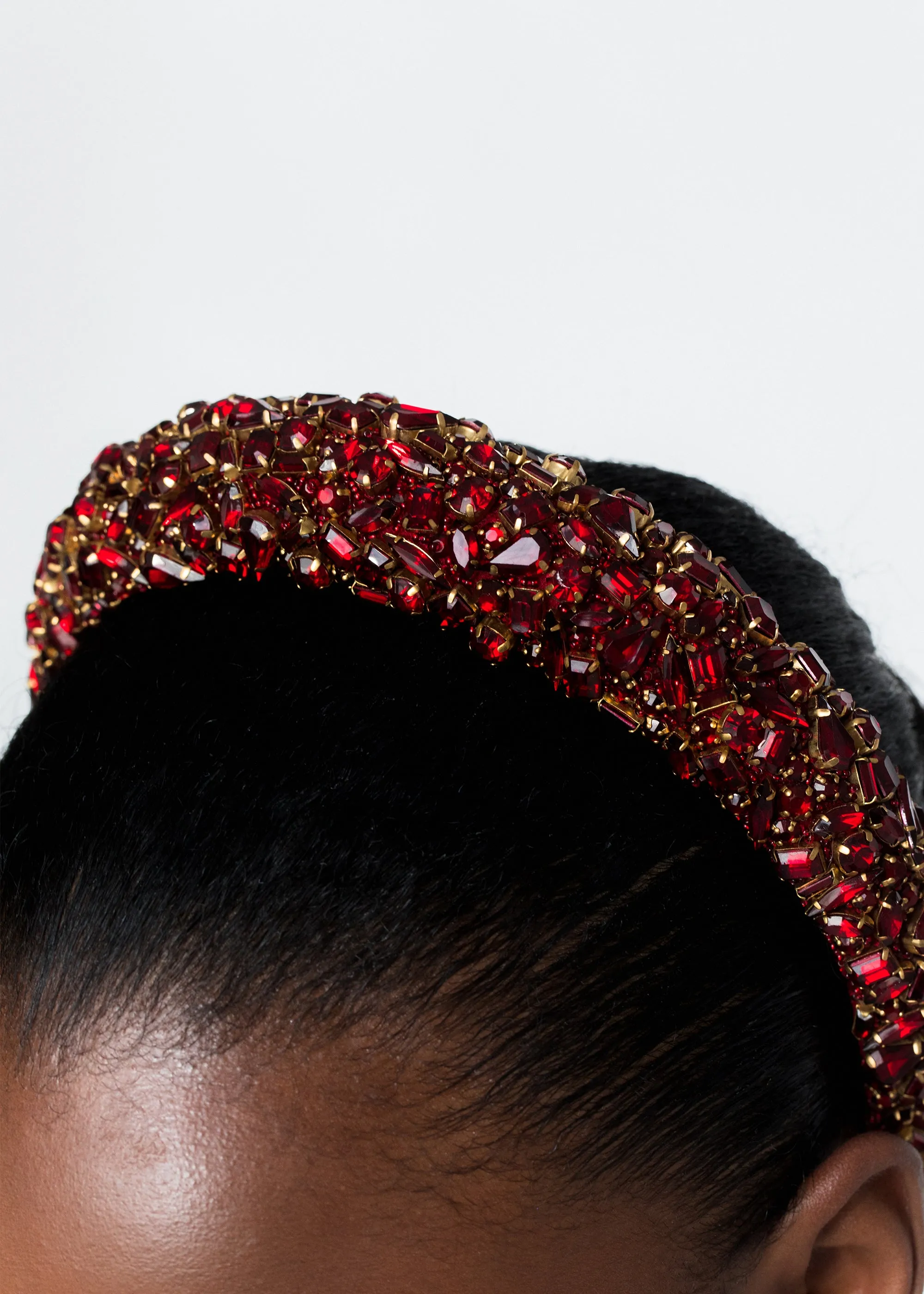 Czarina Headband -- Ruby