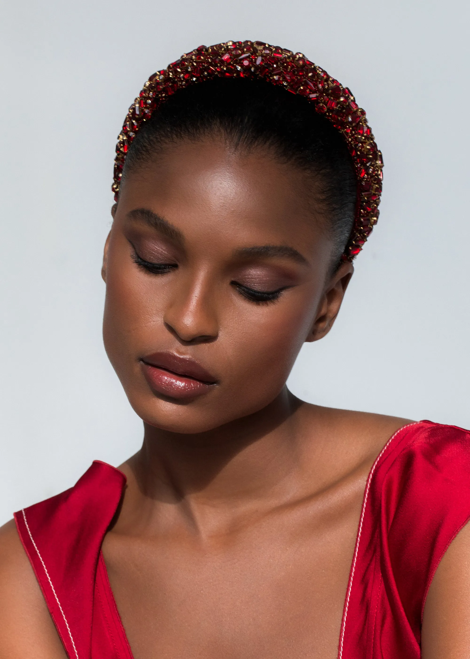 Czarina Headband -- Ruby