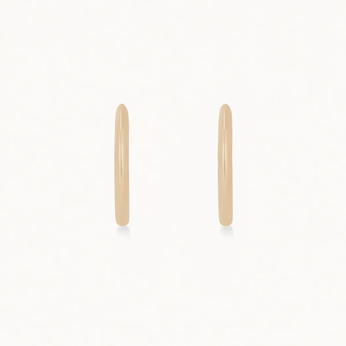 dagger medium hoop - 14k yellow gold hoop