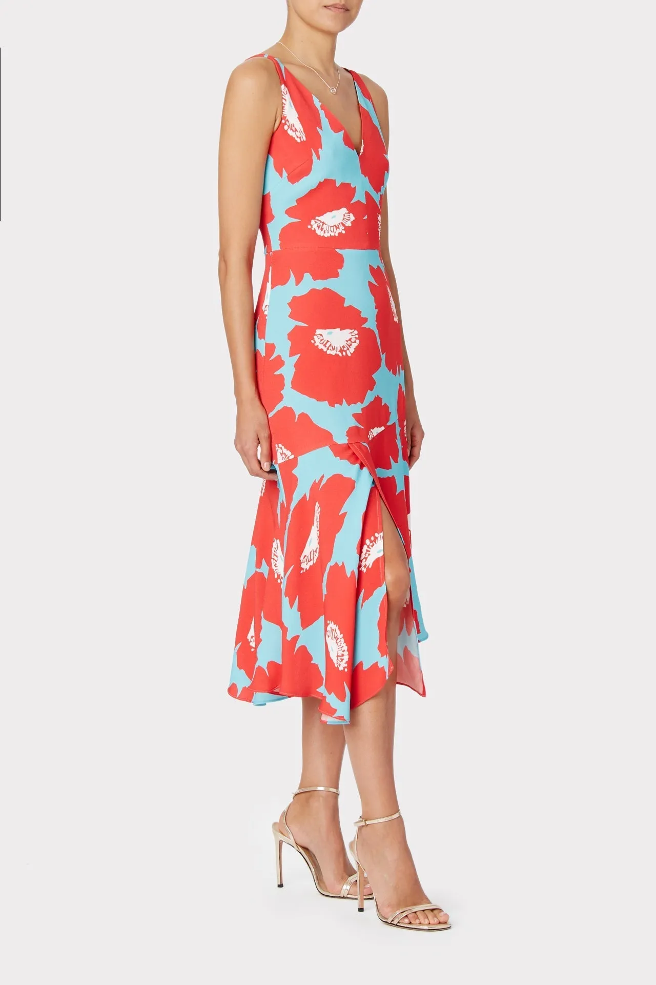 Dashielle Poppy Floral Viscose Dress