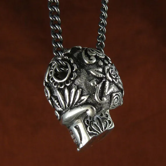 Day of the Dead Sugar Skull Necklace