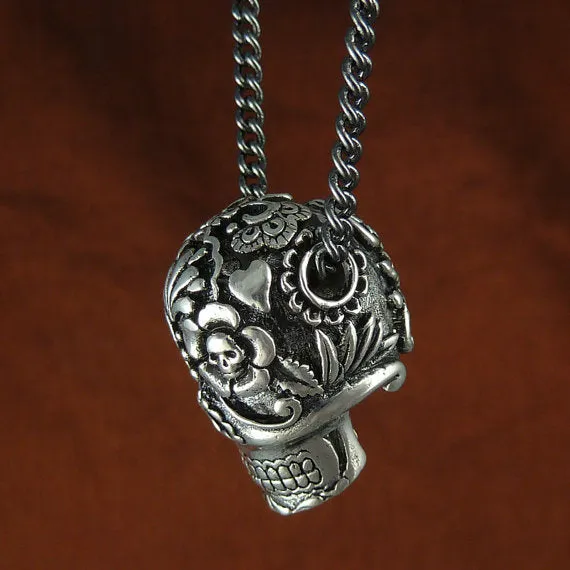 Day of the Dead Sugar Skull Necklace