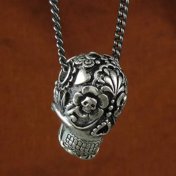 Day of the Dead Sugar Skull Necklace